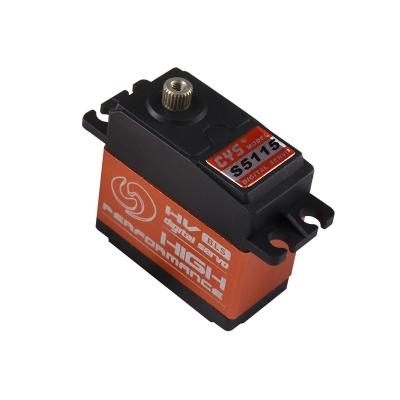 China Digital HT RC CYS-BLS5115 Waterproof Steel Brushless Standard Waterproof 64g 15kg Standard Size Gear Brushless Steel Servo For RC Electric Car High Speed ​​Airplane for sale