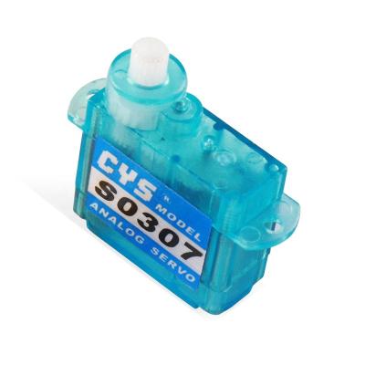 China Mini Super Light CYS-S0307 3.7g Torque 0.8kg Mini Micro Analog Gear Coreless Plastic Servo For RC Car and Airplane for sale