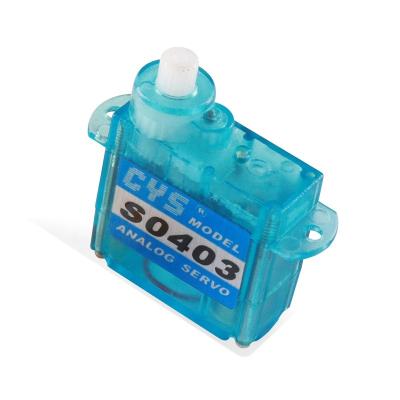 China Mini Super Light CYS-S0403 4.3g Torque 0.8kg Mini Super Light Analog Gear Coreless Plastic Servo With 24T For RC Car Airplane for sale