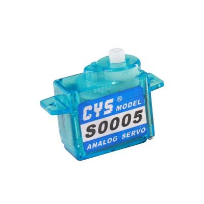 China CYS-S0005 1KG Small Volume Plastic Case Torque 5g Mini And Micro Analog Servo With Gear Coreless Plastic Motor For RC Airplane Parts for sale