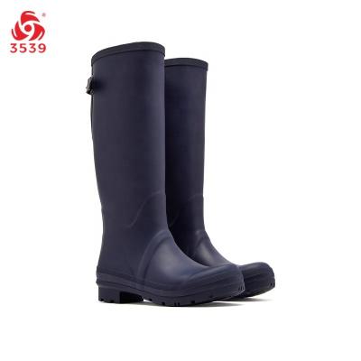 China Fashion Trend 3539 Factory Design Wellington Boots Ladies Fashion Rubber Waterproof Rain Boots for sale