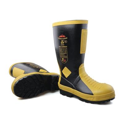 China Anti-sting; Anti-skid; Fire-fag; crash-proof; Anti aging ; 3539 Emergency Situations Anti-Slip Flame Retardant Safety Firefighter Rubber Boot for sale