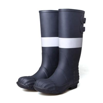 China 3539 Comfortable Round Toe OEM Round Toe Cap 3M Reflective Anti-Puncture Safety Rubber Boot for sale