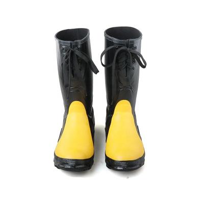 China Steel Toe Insert Safety Rubber Gumboots Steel Toe 3539 Heavy Duty Hard Work Steel Boots for sale