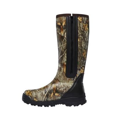 China Non Slip 3539 Neoprene Sweat-absorbent Thermal Camouflage Snak Boots Tall Jungle Hunting Rain Boots for sale