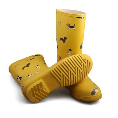 China 3539 Sweat-absorbent yellow rubber courts boot mens fishing boots rain boots for workers for sale