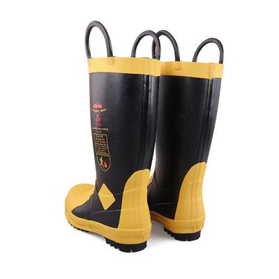 China 3539 EN 15090 ISO 20344 Neoprene Ant-slip Water Proof Anti-Slip Fire Fighting Safety Boots for sale