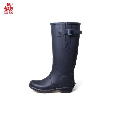 China Waterproof 3539 Navy Blue Wellingtons Designer Wellingtons Adjustable Wellingtons for sale