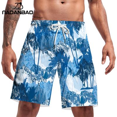 China NADANBAO Breathable All Over Print Custom Made Custom Logo Mens Bathing Suits Factory Supply Swimwear Logo Pattern Swim Trunks for sale