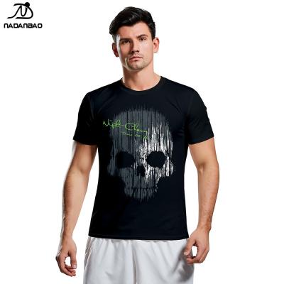 China Wholesale 2021 New Arrivals Fashion Brand NADANBAO 3d Sublimation Skull Pattern Printed Around The Neck Short Sleeve Man T-shirt for sale