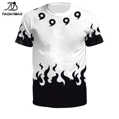 China NADANBAO 2021 New Brand Design Sublimation 3d Anime Cartoon Printed Anti Shrink Wholesale Design Couples T-shirt Men's T-shirt for sale