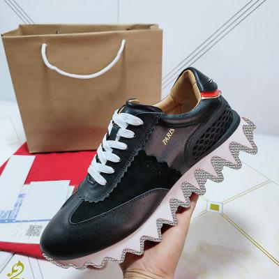 China 2022 Fashion Famous Brands ChristiaL Red Bottom Shoes Walking Designer Sneakers For Men Style Women's Casual Shoes for sale