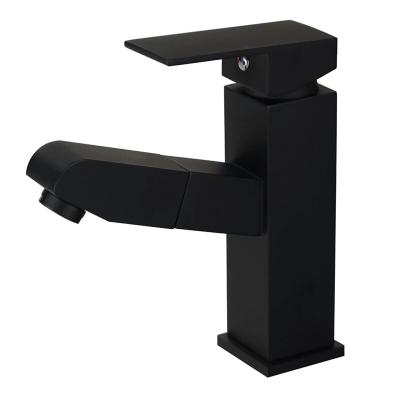 China Thermostatic Faucets Mixer Tap Quality Guaranteed Cold And Hot Water Taps Bathroom Square Pull Out Faucet for sale