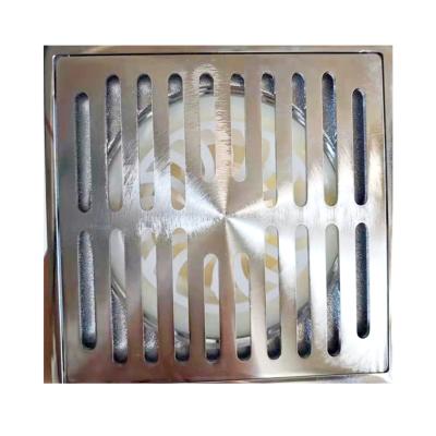 China Modern Design Balcony Floor Drain Anti-odor Toilet Deodorizer Core Square Brass Toilet Floor Drain for sale