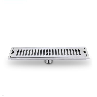 China Anti-odor Factory Supply Stainless Shower Bathroom Floor Drain Long Stainless Steel Floor Drain for sale