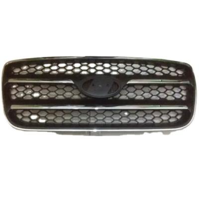 China ABS Vehicle Parts Body Kit Grille Spoiler Black Bumper Grille For Hyundai SANTA FE 2007 2008 for sale