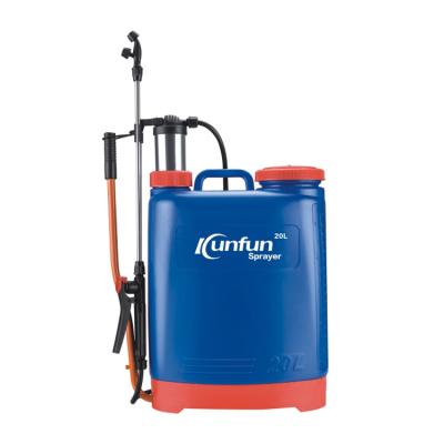 China Farming Farming Knapsack Stainless Pump Manual Plastic Plastic Knapsack Sprayer for sale