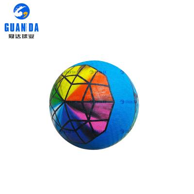 China Hot Sale Custom Printing Rubber Playground Ball Eco-friendly Kids Toy Soft Rubber Sport Ball for sale