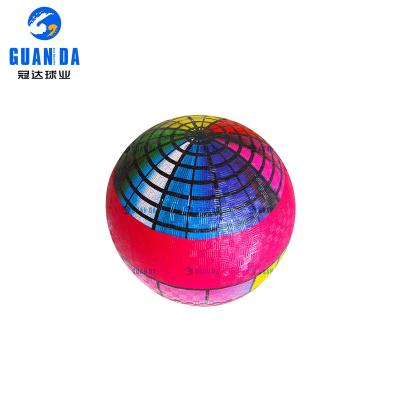 China Eco-Friendly Decal Eco-Friendly Material Rubber Playground Ball For Kids for sale