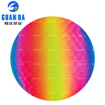 China Wholesale Promotional Inflatable Toy Rainbow PVC Toy Balls Beach Balls PVC Inflatable Ball For Kids for sale