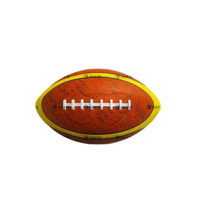 China Eco-friendly Microfiber Rubber Super Grip Rugby Size Official American Football for sale