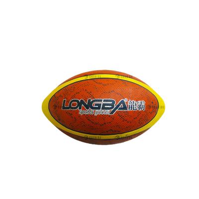 China Eco-friendly Chinese Manufacture Size 5 Custom Rubber Machine Pitted Rugby Balls for sale