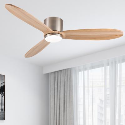 China 2022 New Arrivals Decorative Floor Bass Modern Design 110 220 Volts Forward And Reverse Flush Mount Ceiling Fans With LED Lights Remote Control for sale