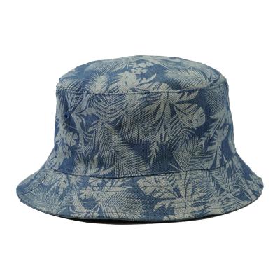 China Sun Beach Brim Character Sun Shade Fisherman Hat Outdoor Casual Foldable Denim Wide Bucket Hat For Unisex for sale