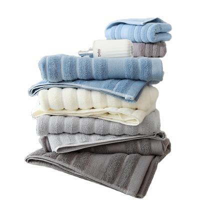 China Luxury QUICK DRY 3 in 1 Piece Hotel Cotton Spa Towel Set for sale