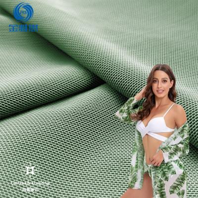 China Breathable New warp knitted elastic fabric, four-sided elastic mesh fabric suitable for bikini and cover dress swimming swimsuit beach wear for sale