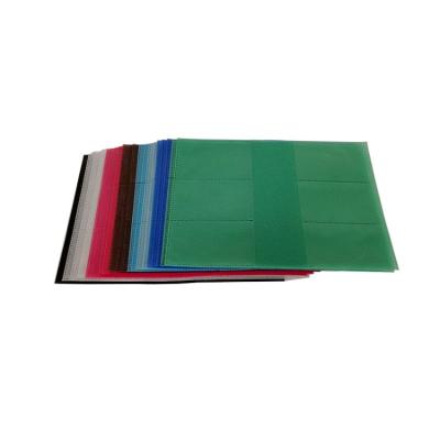 China PP Grids 3 12 Double Sided Transparent Pages Color PP Movie Card Album Business Banking Album Game Card Album for sale