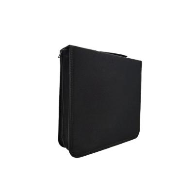 China Portable Type PP Iron Clip Fixed Board Nubuck Leather 160 Cd DVD Bag Spunlace Fabric Or Non Woven Fabric PP Fixed Inner Page 305*303*80MM for sale