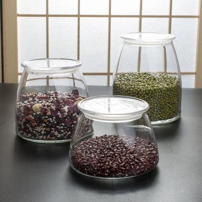 China Wholesale CLASSIC 900ml household 1200ml and 1500ml glass jars with lid for tea leaves grass beans snacks or bulk kitchen container for sale