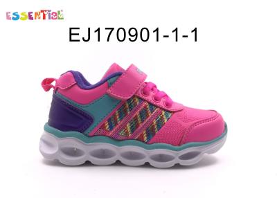 China Embroidery Sporty Light Up Running Shoes With Flexible Traction Outsole for sale