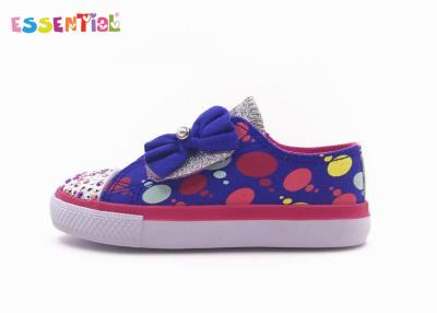 China Instep Strap Style Children'S Casual Shoes Soft Canvas Finish Fabric Upper for sale