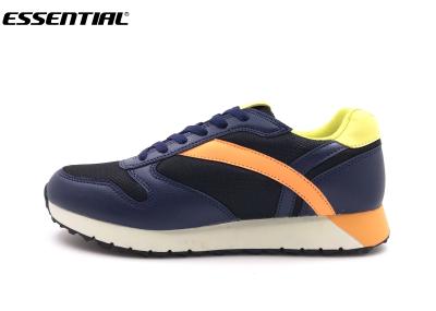 China Schnüren Sie sich oben das Trainings-Turnschuh-Marine-Orange der Breathable Sport-Laufschuh-Männer zu verkaufen