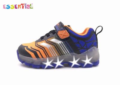 China LED Light Up Shoes For Boys , Flashing Sole Shoes Seamless Mesh Fabric Upper for sale