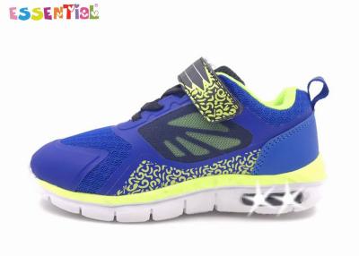 China Boys Light Up Tennis Shoes , Sport Running Shoes Non Sew Technique Upper for sale