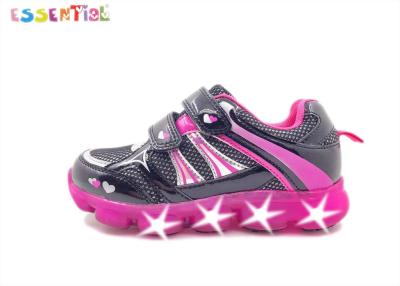 China Fashionable Girls Sport Light Up Shoes Translucent Outsole With Colorful Lights for sale