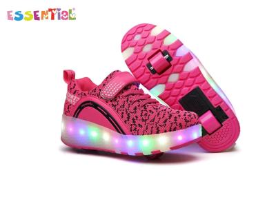 China LED Wheel Roller Shoes , Light Up Roller Shoes With Mesh Lining Material for sale