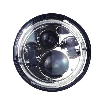 China New Hot Selling 7 Inch Waterproof Round LED Headlight 35W Spotlight Bulb Light For Car JEEP Harley Motorcycle for sale