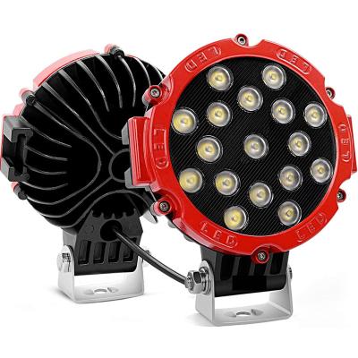 China Hot Selling Automobile 51 Watt Led Work Light Round Off Road Led Headlamp For Jeep Truck SUV Auto Parts for sale