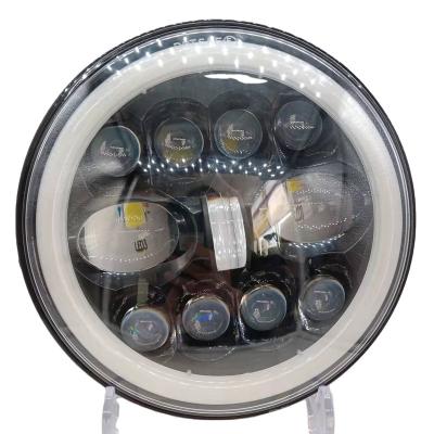 China 2022 ABS Factory Outlet 40W Led Round LED Headlight Off Road Working Light For Jeep Truck Auto Offroad for sale