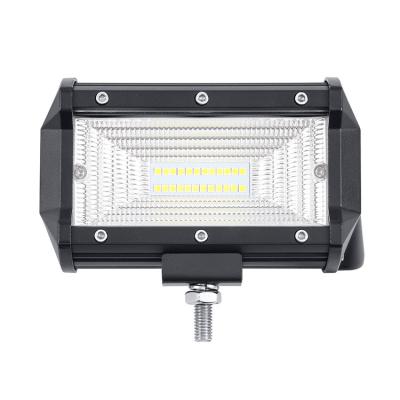 China Aluminum+pc quality assurance flood led work light bar 5.50inch 204w 12v 24v for car tractor pods for sale