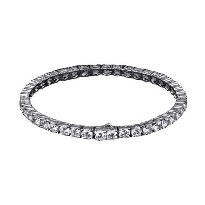 China Jewelry 925 Sterling Silver CLASSIC Cubic Zirconia Women's Tennis Bracelet Women's CLASSIC Cubic Zirconia Ice Ice Men's Diamond Bracelet for sale