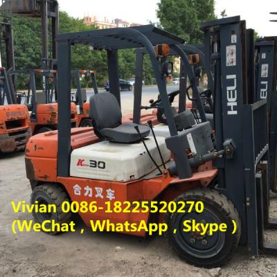 China Building Material Stores Fork Lifting 3 TON Used Heli Forklift With Nice Quality For Sale for sale