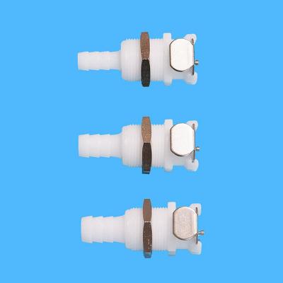 China Analysis LFO160 POM Hose Barb Female Connectors Non-Valved Panel Mount Quick Disconnect Fittings with 1/4