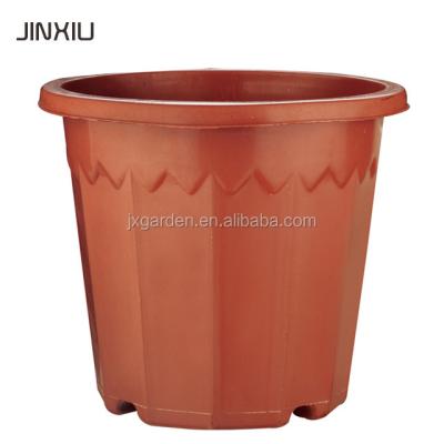 China Factory Price Eco - Friendly Eco - Friendly Flowerpot Gardening Round Deep Plastic Flower Pots With Tray for sale