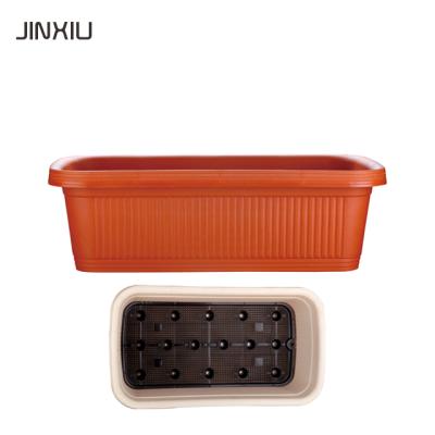 China Durable Plastic Nursery Hydroponic Systems Grow Rectangular Pot for sale