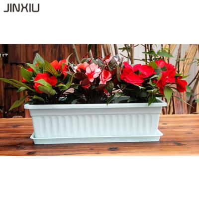 China Plant Resin Flower Pot Bowl Dish Classic Greenhouse Greenhouse Self-Wateing Rectangular Plastic Pot for sale